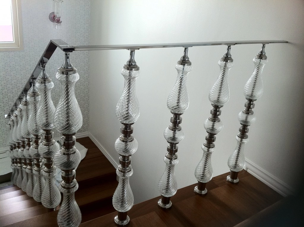 Glass Vase Railing