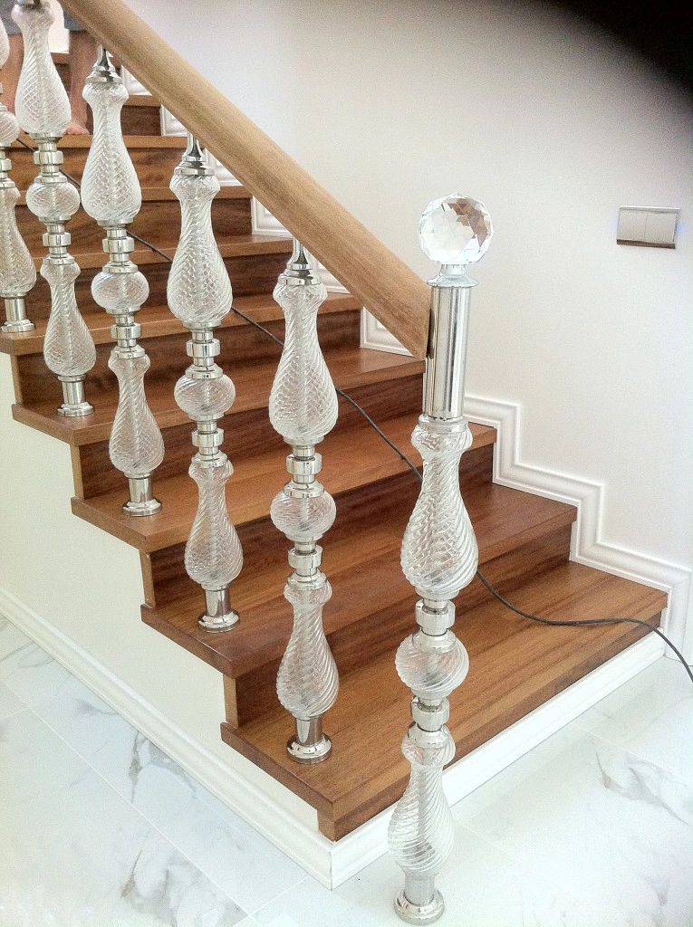 Glass Vase Railing